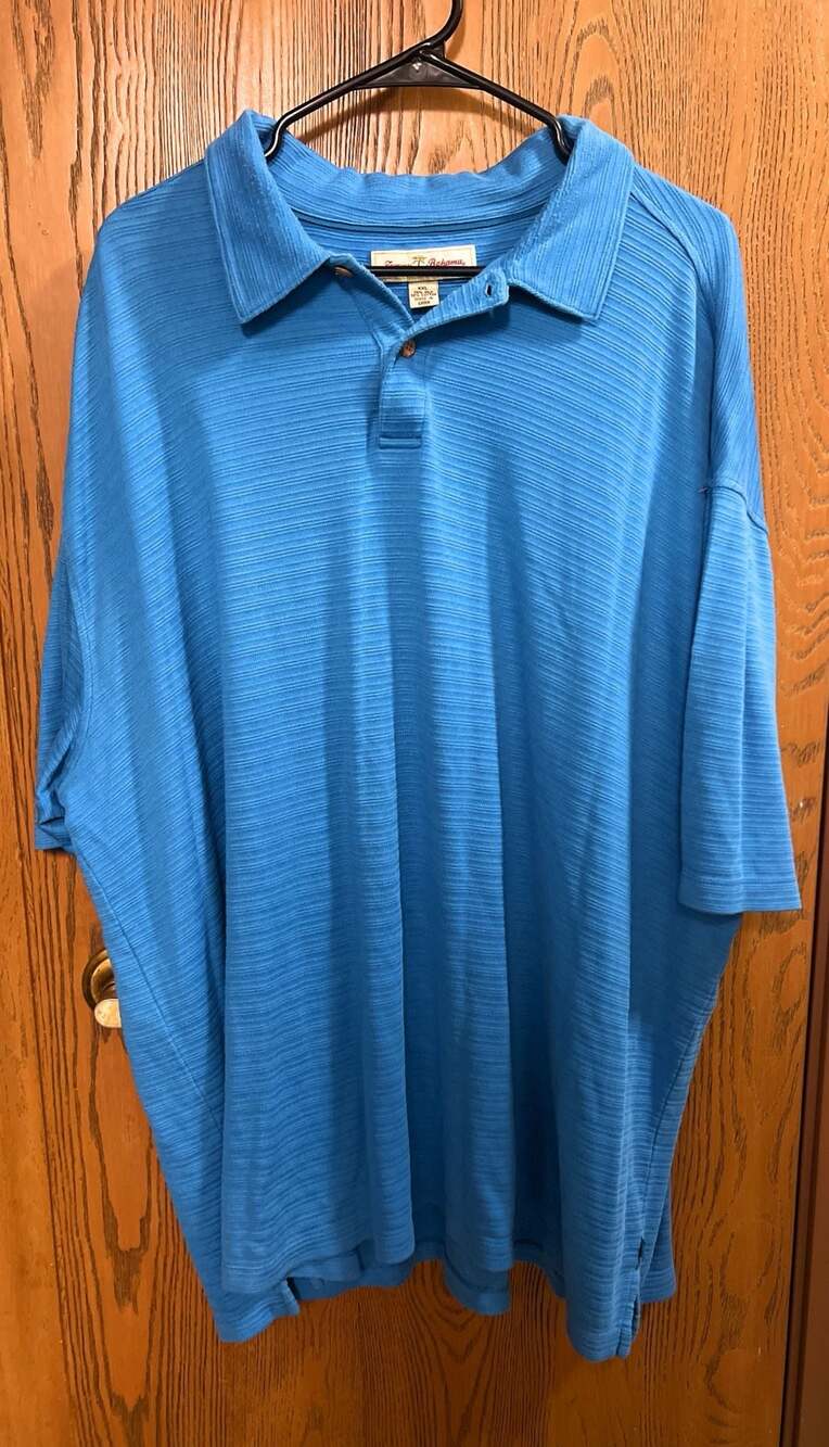 Tommy Bahama Silk-Cotton Blend Short Sleeve Polo Shirt XXL